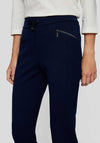 Rabe Zip Pocket Slim Leg Trousers, Navy