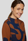 Rabe Funnel Neck Jumper, Brown