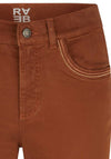 Rabe Sunny Soft Touch Skinny Trousers, Rust Brown