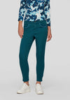 Rabe Sunny Soft Touch Skinny Trousers, Teal Blue