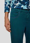 Rabe Sunny Soft Touch Skinny Trousers, Teal Blue