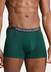 Ralph Lauren 3 Pack Stretch Cotton Trunks, Green Multi