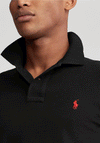 Ralph Lauren Classic Mesh Long Sleeve Polo Shirt, Black