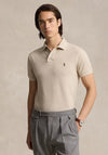 Ralph Lauren Classic Mesh Polo Shirt, Dune Heather