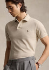 Ralph Lauren Classic Mesh Polo Shirt, Dune Heather