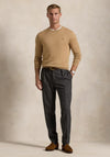 Ralph Lauren Light Knit Crew Neck Sweater, Camel Melange