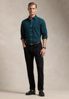 Ralph Lauren Plaid Brushed Oxford Shirt, Navy & Green