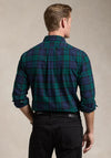 Ralph Lauren Plaid Brushed Oxford Shirt, Navy & Green