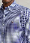 Ralph Lauren Slim Fit Gingham Oxford Shirt, Royal Blue