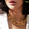 Rebecca Diva Double Diamond Curb Link Necklace, Gold