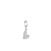 Rebecca My World CZ Heart Charm, Silver