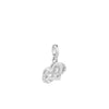 Rebecca My World Infinity Intertwined Heart Charm, Silver