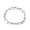 Rebecca My World Round Mesh Chain Link Bracelet, Silver