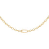 Rebecca My World Knitted Mesh Chain Link Necklace, Gold