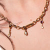 Rebecca My World Knitted Mesh Chain Link Necklace, Gold