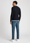 Remus Uomo Crew Neck Wool-Blend Sweater, Navy