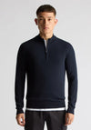 Remus Uomo Half Zip Sweater, Navy