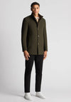 Remus Uomo Jonah Wool Rich Overcoat, Green