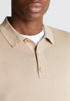 Remus Uomo Long Sleeve Polo Shirt, Stone