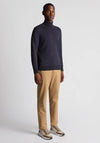 Remus Uomo Roll Neck Sweater, Dark Blue