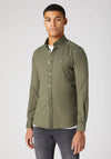 Remus Uomo Slim Fit Cotton Stretch Shirt, Green