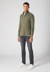 Remus Uomo Slim Fit Cotton Stretch Shirt, Green