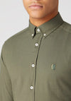 Remus Uomo Slim Fit Cotton Stretch Shirt, Green