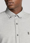 Remus Uomo Tapered Fit Brushed Cotton Shirt, Grey