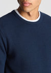 Remus Uomo Tapered Fit Merino Wool Blend Sweater, Navy