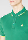 Remus Uomo Tipped Collar Polo Shirt, Green