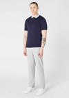 Remus Uomo Slim Fit Knit Polo Shirt, Navy