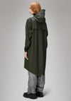 Rains Fishtail Parka Long Raincoat, Green