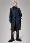 Rains Fishtail Parka Long Raincoat, Navy