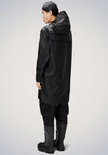 Rains Waterproof Long Raincoat, Black