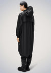 Rains Fishtail Parka Long Raincoat, Black