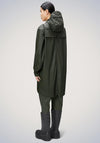 Rains Waterproof Long Raincoat, Green