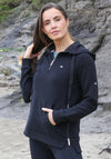 Rant & Rave Forde Ribbed Hoodie, Black