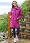 Rant & Rave Aoife Long Raincoat, Cerise