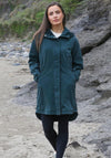 Rant & Rave Aoife Long Raincoat, Green