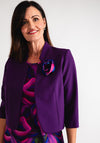 Via Veneto Bolero & Dress Two Piece Outfit, Purple Multi