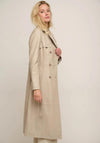 Rino & Pelle Edinia Long Leather Trench Coat, Beige