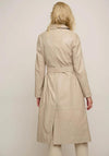 Rino & Pelle Edinia Long Leather Trench Coat, Beige