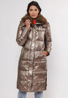 Rino & Pelle Heart Long Padded Coat, Bronze