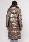 Rino & Pelle Heart Long Padded Coat, Bronze