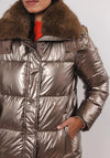 Rino & Pelle Heart Long Padded Coat, Bronze