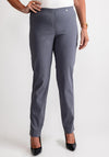 Robell Marie Full Length Slim Leg Trousers, Grey