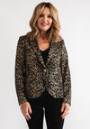 Robell Alex Printed Jersey Blazer, Beige