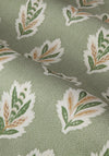 Sanderson Sessile Leaf Motif Lined Pencil Pleat Curtains, Sage