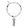 ChloBo Tassel of Joy Rutilated Quartz Bracelet. Silver