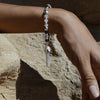 ChloBo Tassel of Joy Rutilated Quartz Bracelet. Silver